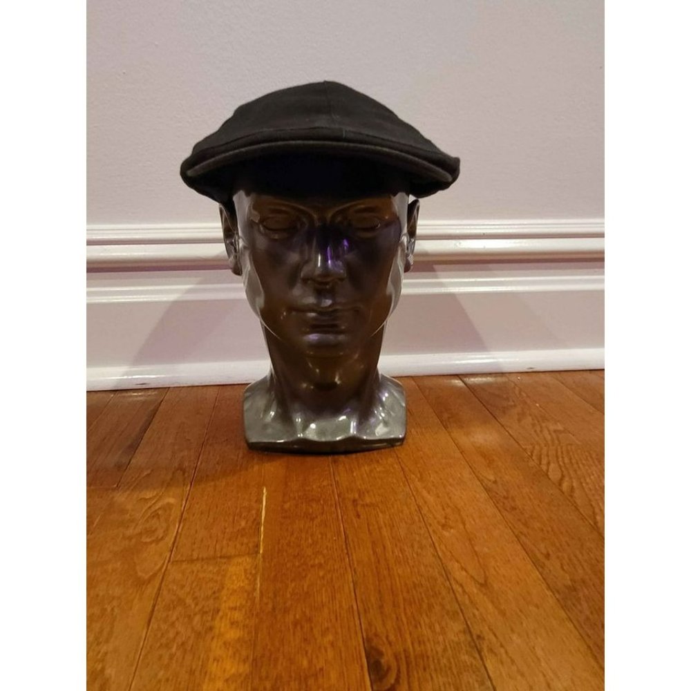 Black kangol style hat
